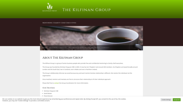 Screenshot of the The Kilfinan Group SCIO website