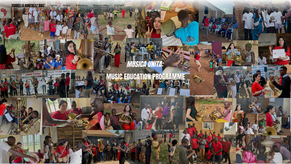 Screenshot of the Musica Unita website