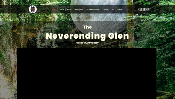 Screenshot of the The Neverending Glen website