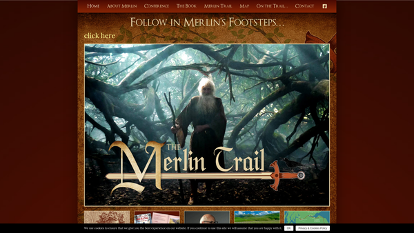 Screenshot of the The Merlin Experience SCIO website