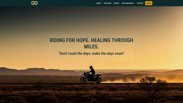 Screenshot of the GGONTWOWHEELS for The Relief of Poverty, Illness and Mental Health website