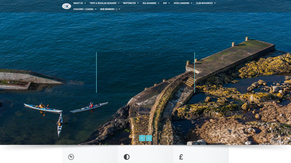 Screenshot of the Drumchapel and Clydebank Kayak Club SCIO website