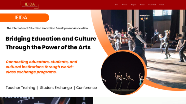 Screenshot of the The Education Innovation Development Association (EIDA) website
