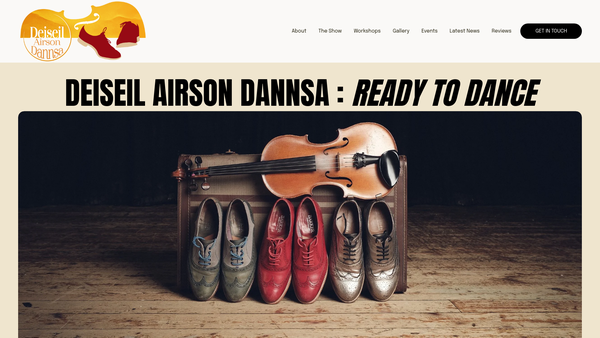 Screenshot of the Deiseil Airson Dannsa website