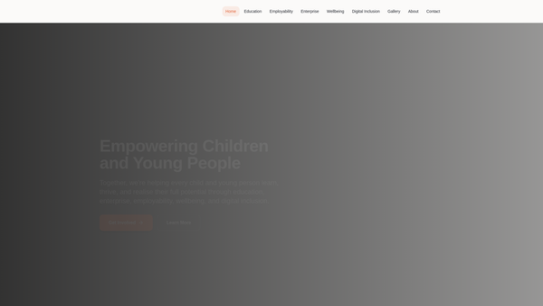 Screenshot of the Impactcore Foundation website